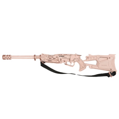 Конструктор деревянный Винтовка Шторм резинкострел 123 детали Lemmo 0129 1