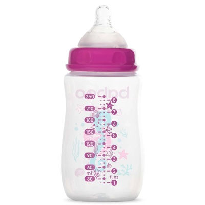 Бутылочка для кормления и соска Sealife 250 мл Baboo 3-114 фиолетовая 2