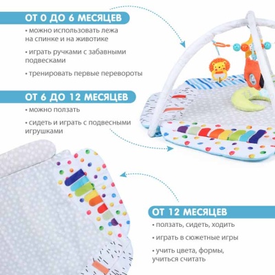 Развивающий коврик Уютный уголок игрушки Konig Kids TB1720030099