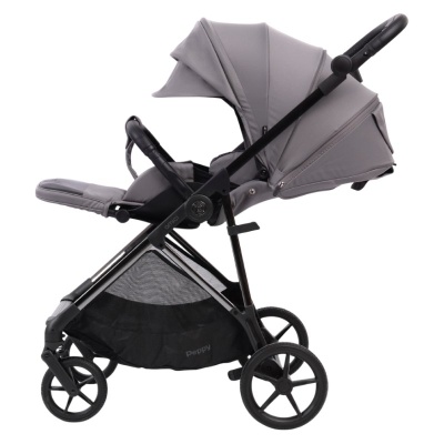Прогулочная коляска Peppy Amici Grey рама Black Chrome (LX)