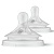 Соска  силиконовая Natural Response с медленным потоком 2 шт. Philips Avent SCY963/02