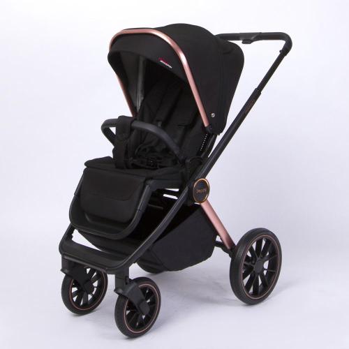Коляска 2 в 1 Peppy Monaco GP Rose Black рама чёрно-золотая фото 10