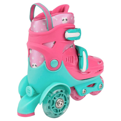 Роликовые коньки + защита 31-34р. Cosmoride Honey мятно-розовые 3