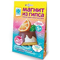 Магнит из гипса Апельсиновый мусс Фантазер 707284