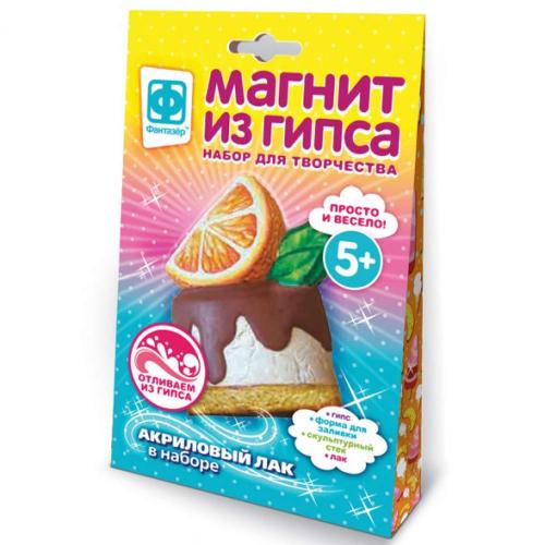 Магнит из гипса Апельсиновый мусс Фантазер 707284