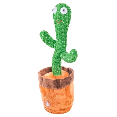 Интерактивный Танцующий Кактус 120 песен Рыжий кот И-8019