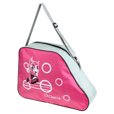 Ролики раздвижные светящиеся размер 31-34 сумка защита Рыжий Кот РЛК-3051 розовые 4