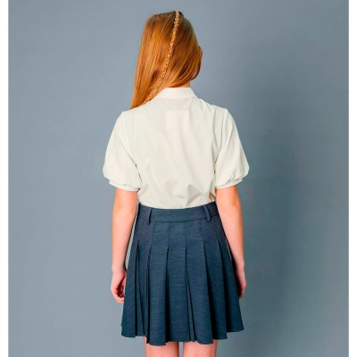 Блузка школьная для девочки Deloras C64117S молочная 2