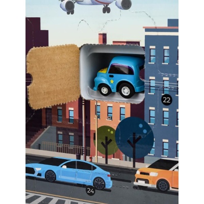 Игровой набор Адвент-календарь Парковка 24 дня Рыжий Кот И-9311