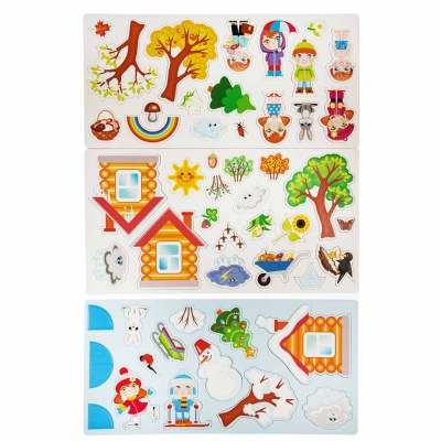Игра развивающая Магнитные истории Времена года Десятое Королевство 01665