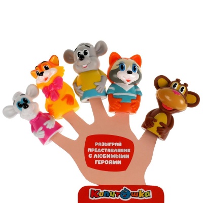 Набор игрушек для ванны Пальчиковый театр Экран Капитошка LX-PT-EKRAN 04
