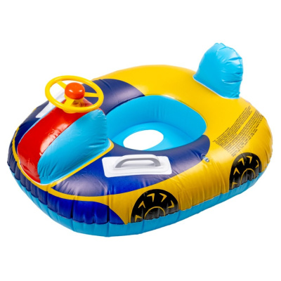 Круг надувной для плавания с ручками и рулём Машинка Play Market 91977 02