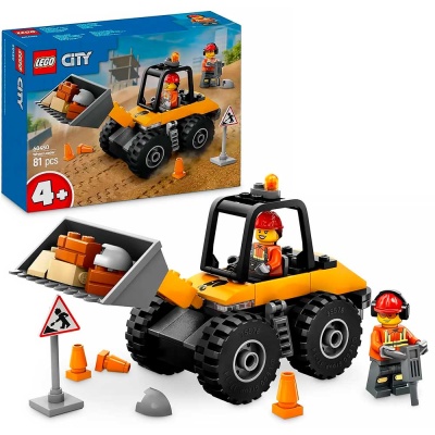 Конструктор Lego City 60450 Строительный колёсный погрузчик желтый