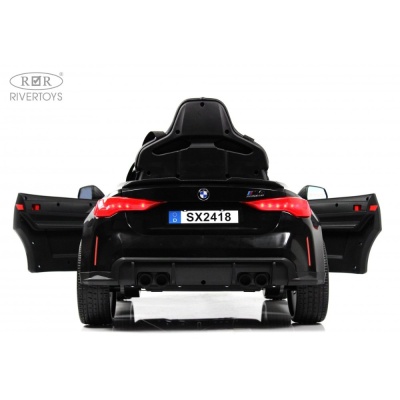 Детский электромобиль BMW M4 RiverToys A004AA чёрный