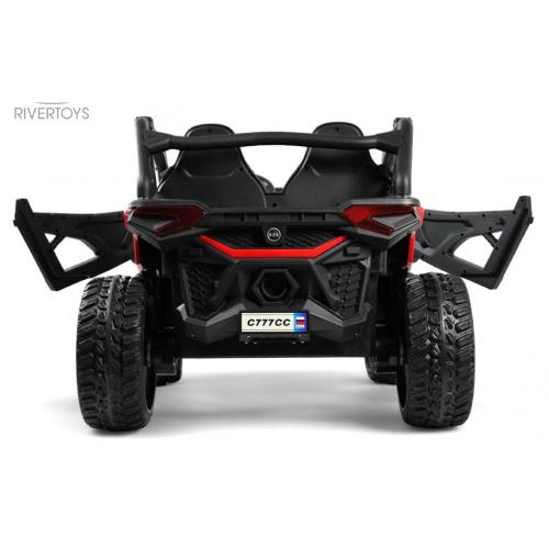 Детский электромобиль RiverToys C777CC красный фото 23