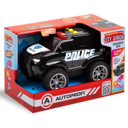 Машина Полицейский джип свет звук 18 см Autoprofi JU-018/POLC фото 4