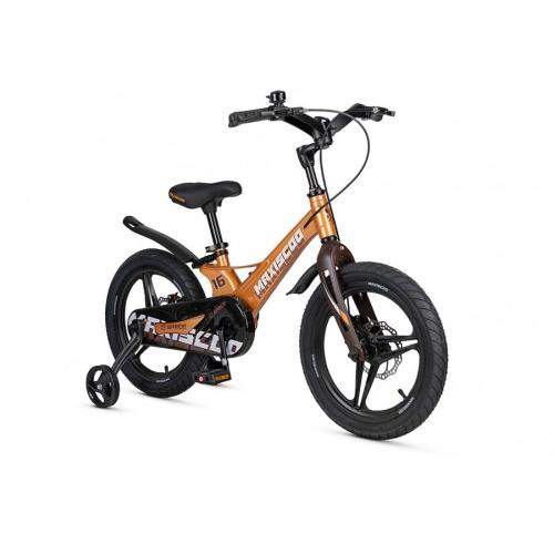 Велосипед детский Maxiscoo Space Deluxe 16 MSC-S1644D оранжевый топаз фото 2