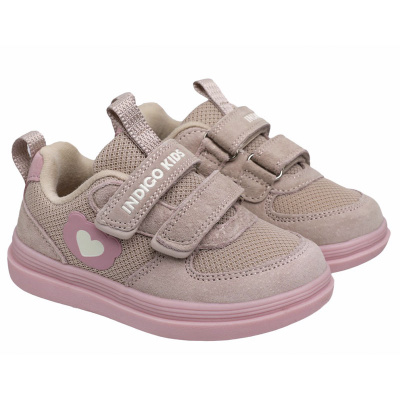 Полуботинки Indigo Kids 40-1025A бежевый/розовый 1