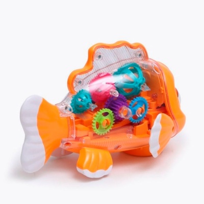 Музыкальная светящаяся рыбка с шестерёнками 5424801 2