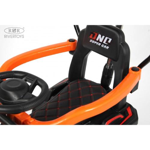 Детский электромобиль RiverToys G005GG оранжевый фото 18