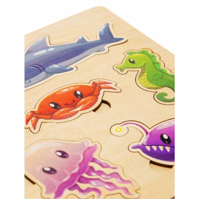 Игра развивающая деревянная Морские обитатели Десятое Королевство 00766 4
