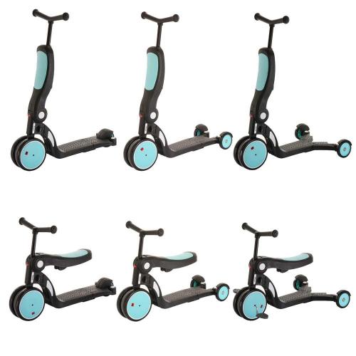 Трёхколёсный самокат Pituso HD-200-Blue голубой фото 2