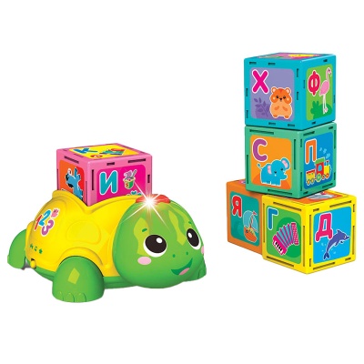 Азбука с Черепашкой и кубики Азбукварик 4630027291981 1
