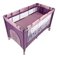 Манеж-кровать Amarobaby Multiform Flowers прямоугольный фиолетовый