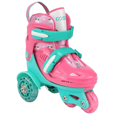 Роликовые коньки + защита 31-34р. Cosmoride Honey мятно-розовые 2