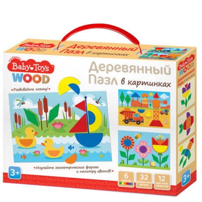 Пазл деревянный 32 эл Baby Toys Wood Десятое Королевство 04097 1