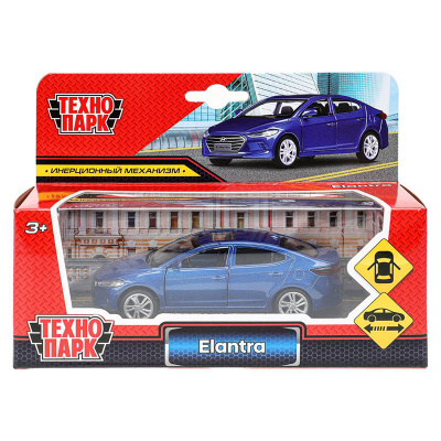 Игрушка машинка металлическая Hyundai Elantra Технопарк 67701B