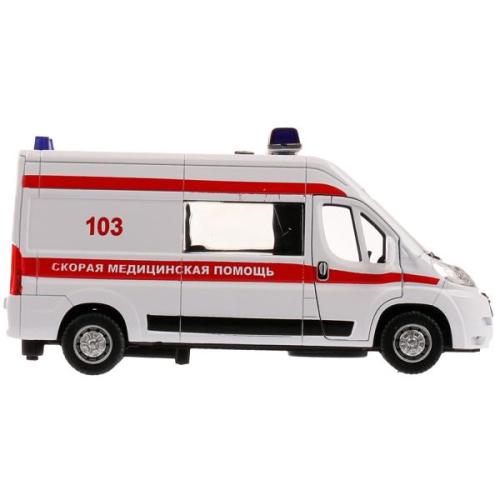 Игрушка Машина Скорая помощь Citroёn Jumper Технопарк JUMPER-14SLAMB-STRWH фото 5