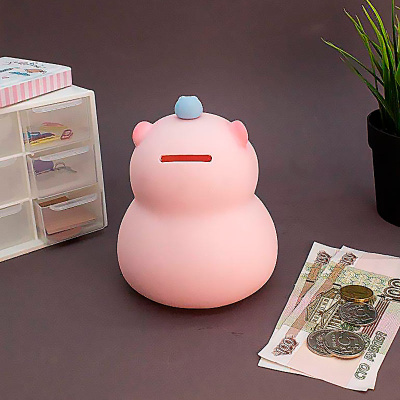 Копилка детская Capybara Frog Friend iLikegift BB2574-9B pink 3
