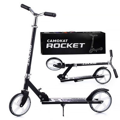 Самокат 2-х колесный Rocket R0093.BK 2