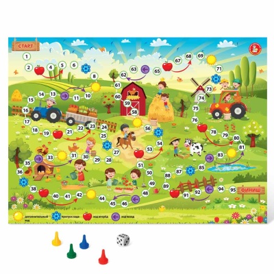 Игра настольная ходилка Лето в деревне Десятое Королевство 04774