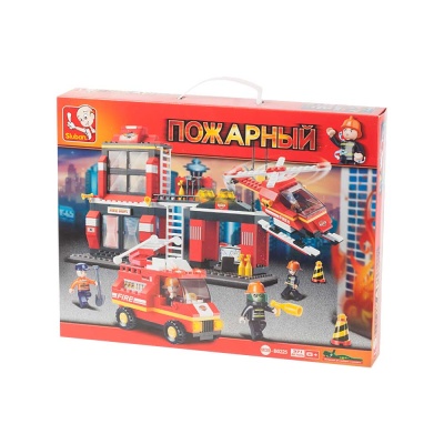 Конструктор Пожарный: Дежурная часть 371 деталь Sluban M38-B0225 2