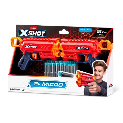 Набор бластеров X-Shot Эксель микро 2 бластера Zuru 36727 фото 2