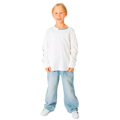 Лонгслив для мальчика Deloras DLS 55452 молочный 1