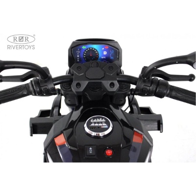 Детский электротрицикл RiverToys K808AM чёрный