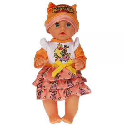Пупс интерактивный Оранжевая корова 25см Карапуз Y25-ORG-COW