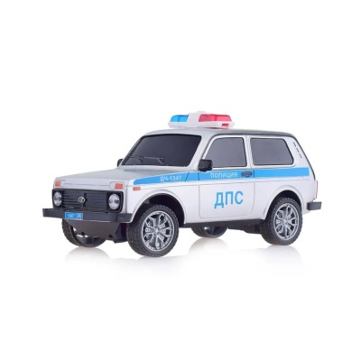 Игрушка Машина на радиоуправлении Lada Полиция Технопарк LADA4X4-18LPOL-GY