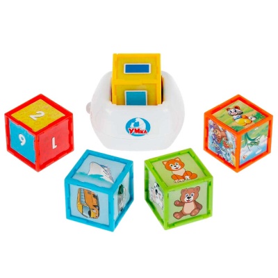 Обучающие интерактивные кубики Умка HT777-R Обучающие интерактивные кубики Умка HT777-R