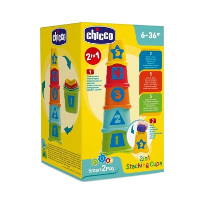Пирамидка Stacking Cups Chicco 9373 Пирамидка Stacking Cups Chicco 9373