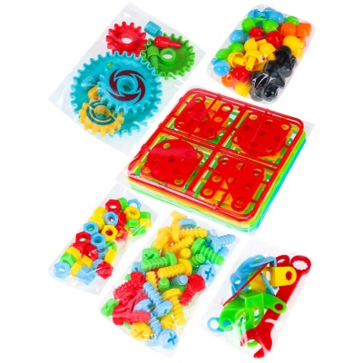 Конструктор-мозаика 3D Мечта строителя-1 Рыжий кот К-1724 3