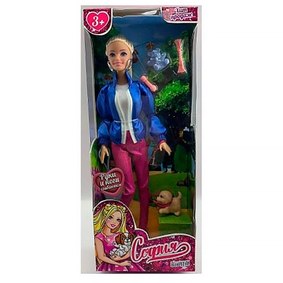 Кукла София с собачкой 29 см Карапуз 66001PET-DG9-S-BB