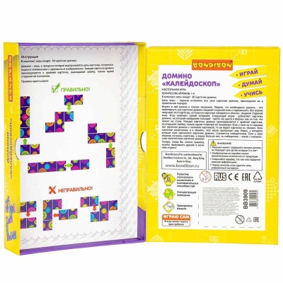 Настольная игра Домино Калейдоскоп Bondibon ВВ3909