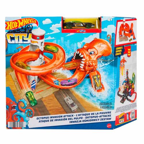 Автотрек Нападение Осьминогов Hot Wheels Mattel HDR29 фото 4