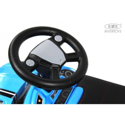 Детский толокар RiverToys L001LL-A синий фото 6