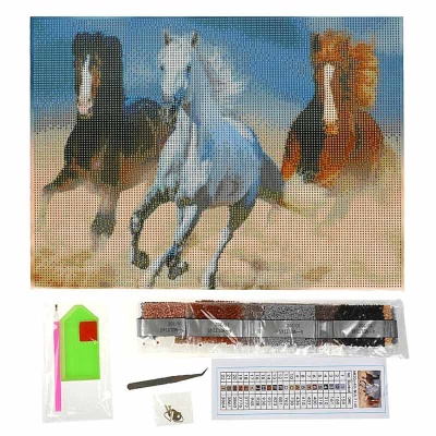 Алмазная мозаика Тройка 30х40 см полное заполнение MultiArt AM30X40-MULTI45