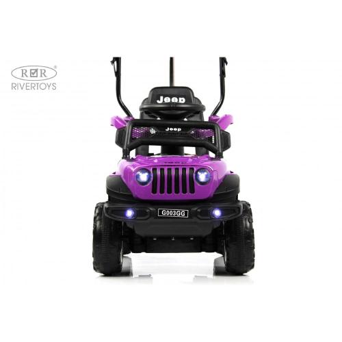 Детский электромобиль RiverToys G003GG фиолетовый фото 19